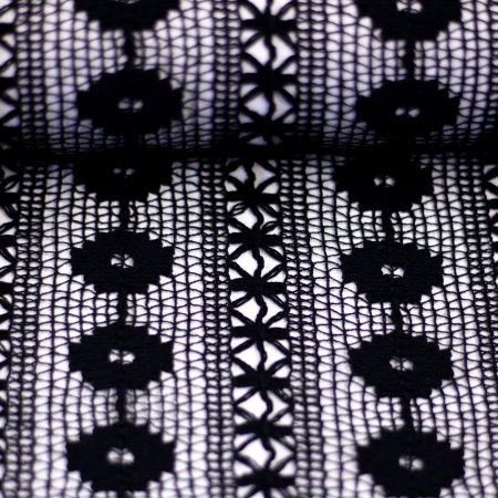 Baumwoll - Spitze - Boho - schwarz Baumwoll - Spitze - Boho - schwarz